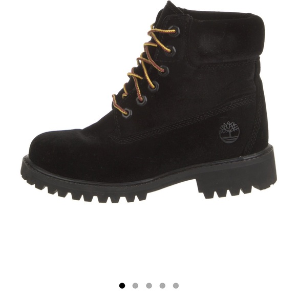 Off white Virgil Abloh x timerland black velvet boots - Picture 7 of 8